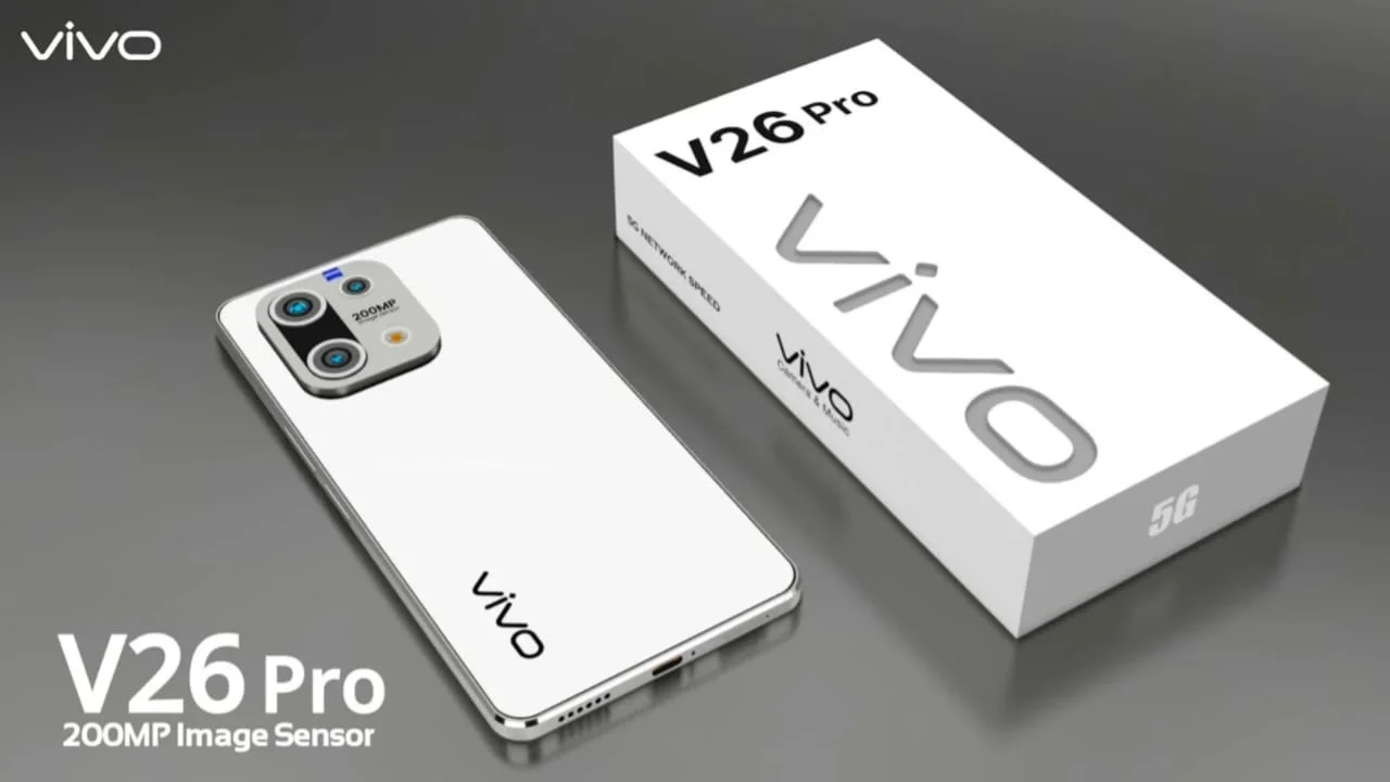 Vivo V26 Pro 5G Phone – 200MP Camera with 100X ZOOM, 120Hz Curved AMOLED Display & 7400mAh Battery, 180W Fast Charging, Book Now!